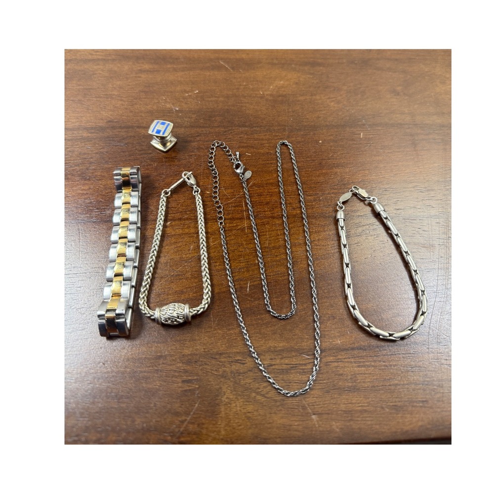 Mixed Jewelry Lot Napier Bracelet Magnetic Link Bracelet Necklace Cufflink